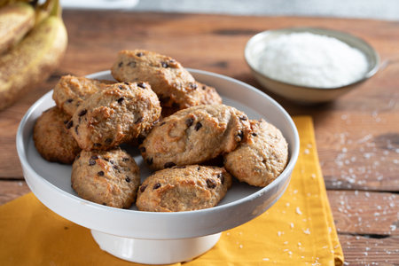 Biscuits aux bananes mûres