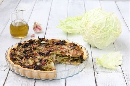 Tarte salée au chou