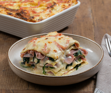 Lasagnes au jambon et aux épinards