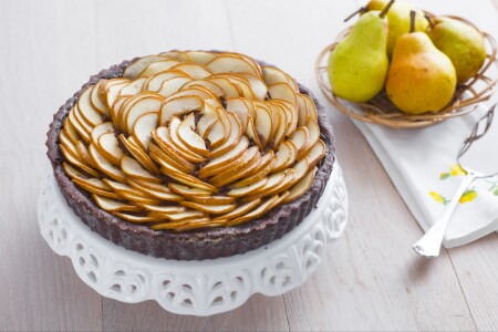 Tarte poires et chocolat