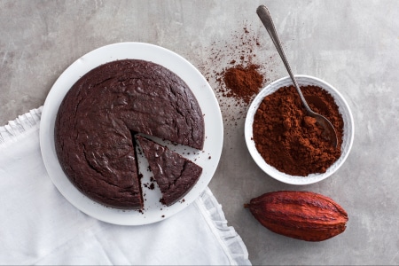 Gâteau à la ricotta et au cacao