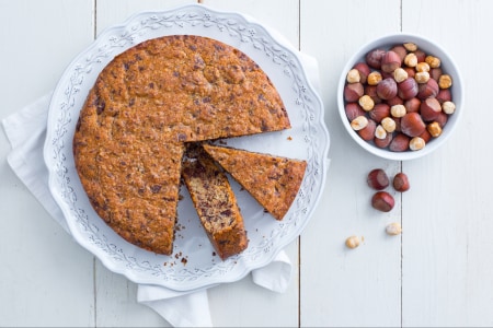 Gâteau noisettes et chocolat