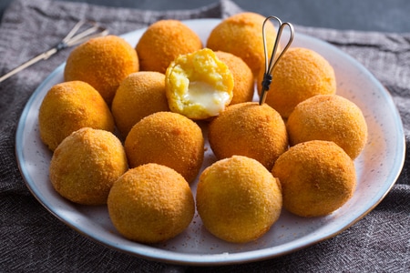 Boulettes de pommes de terre et gorgonzola