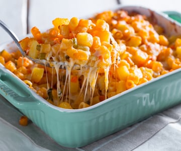 Pâtes et pommes de terre au four