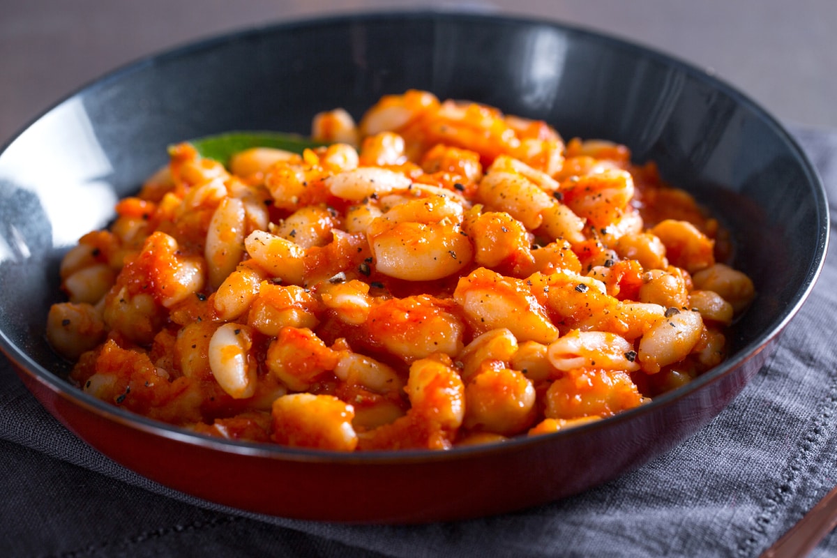 Pâtes au ragoût de pois chiches