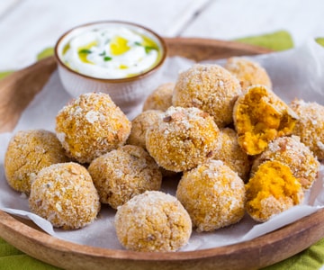 Boulettes de courge au four