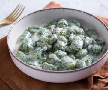 Gnocchetti verts au gorgonzola