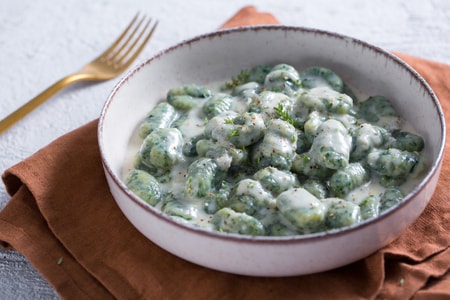 Gnocchetti verts au gorgonzola
