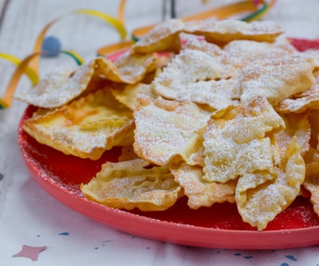 Chiacchiere à la friteuse à air