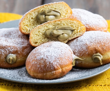Beignets au pistache