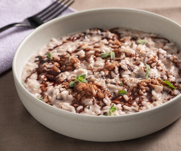 Risotto à la chicorée rouge et taleggio