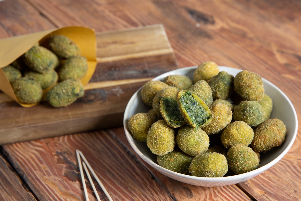 Olives à l'ascolane végétariennes