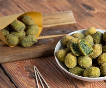 Olives à l'ascolane végétariennes