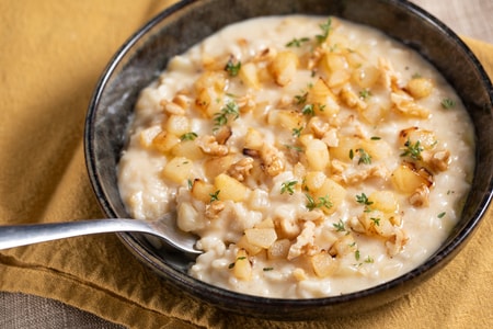 Risotto taleggio poires et noix