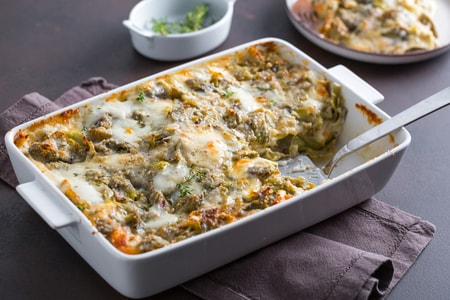 Lasagnes aux artichauts