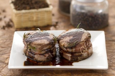 Médaillons de filet au vinaigre balsamique