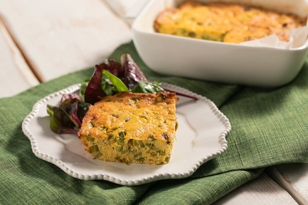 Frittata au four aux asperges et à la ricotta