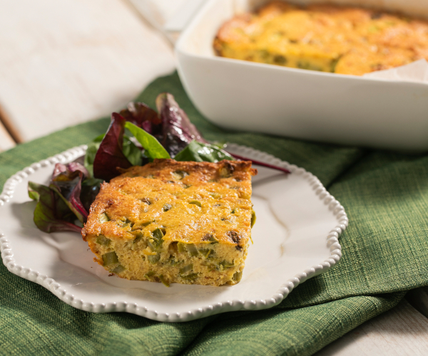 Frittata au four aux asperges et à la ricotta