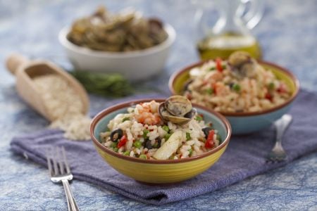 Salade de riz au parfum de mer
