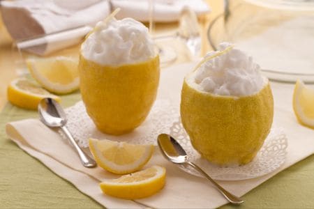Surprise de sorbet au citron et vodka