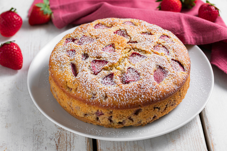 Gâteau aux fraises en 5 minutes