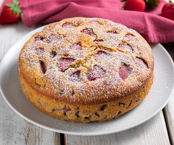 Gâteau aux fraises en 5 minutes