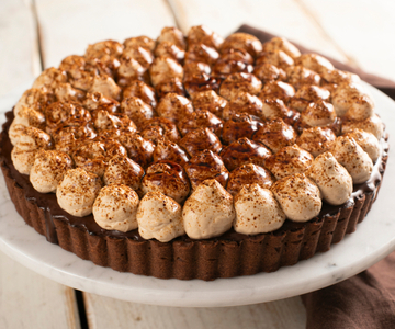 Tarte gourmande au chocolat et au café