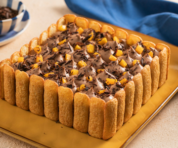 Tiramisu mangue-chocolat avec Pavesini