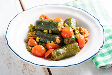 Courgettes farcies à la poêle