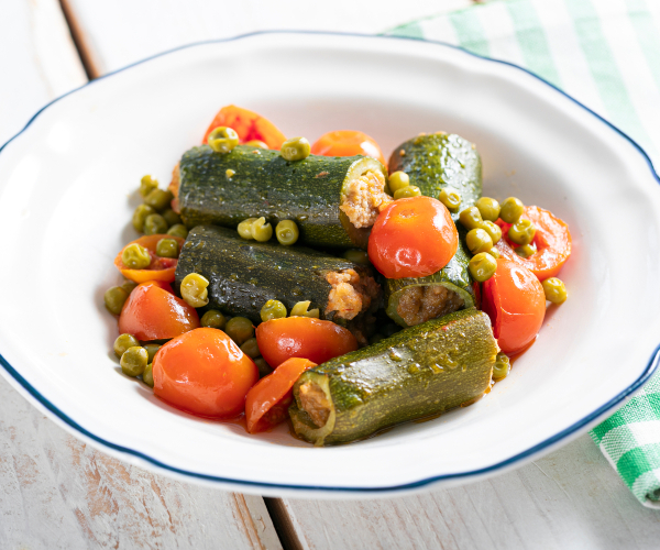 Courgettes farcies à la poêle