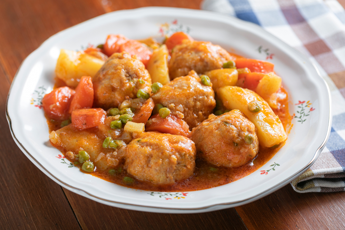 Boulettes de poulet en sauce