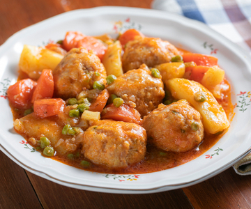 Boulettes de poulet en sauce