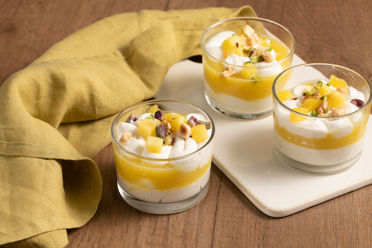 Mousse de ricotta et d'ananas