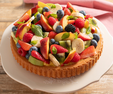 Tarte moelleuse aux fruits