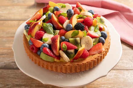 Tarte moelleuse aux fruits