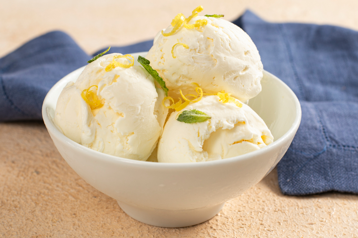Glace au citron sans sorbetière — 3 ingrédients