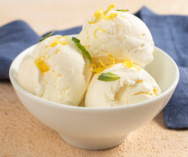 Glace au citron sans sorbetière — 3 ingrédients