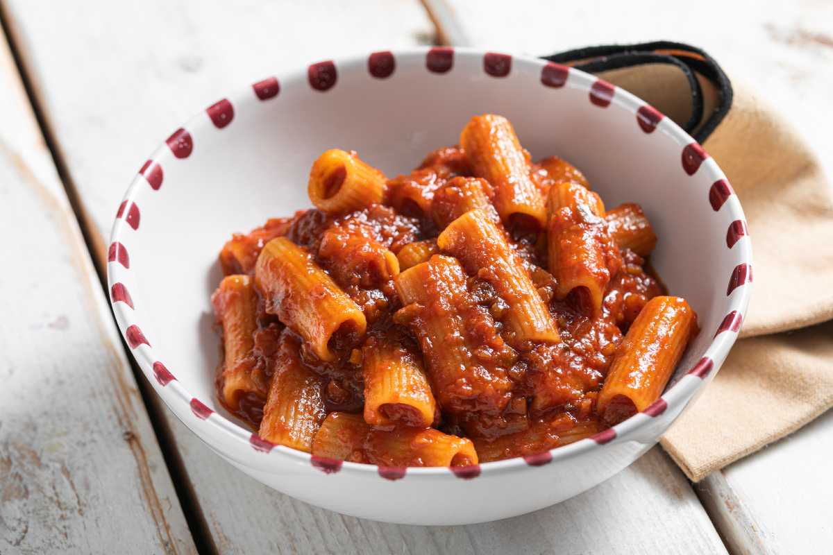 Pâtes au ragù d'aubergine
