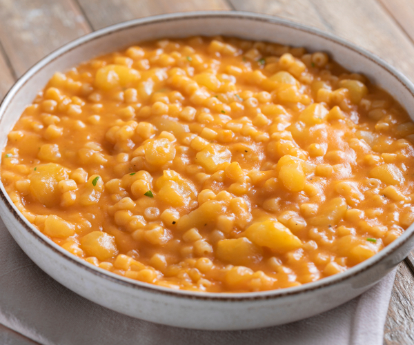 Pâtes et pommes de terre à la provola