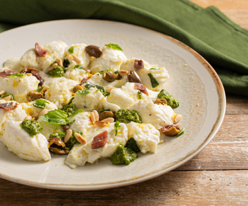 Mozzarella marinée à la ligurienne
