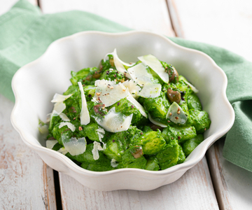 Salade de pommes de terre à la crème de roquette