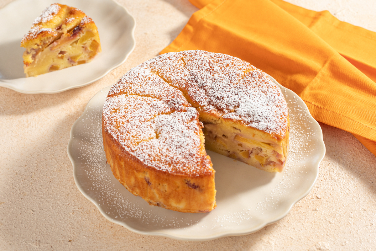 Gâteau aux pêches et au yaourt