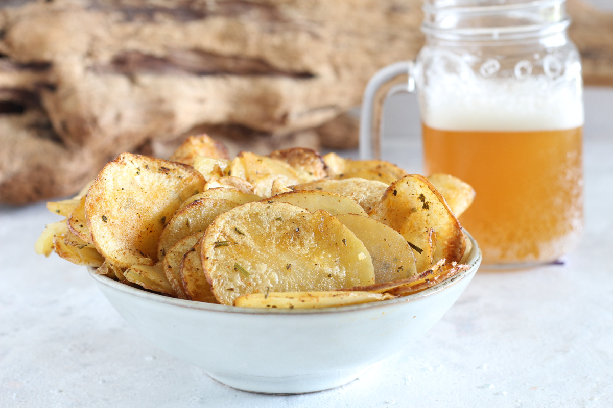 Chips de pommes de terre à la friteuse sans huile