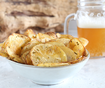 Chips de pommes de terre à la friteuse sans huile