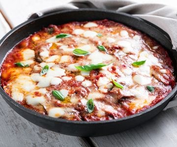 Parmigiana de courgettes à la poêle