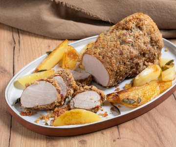 Filet de porc en croûte de parmesan