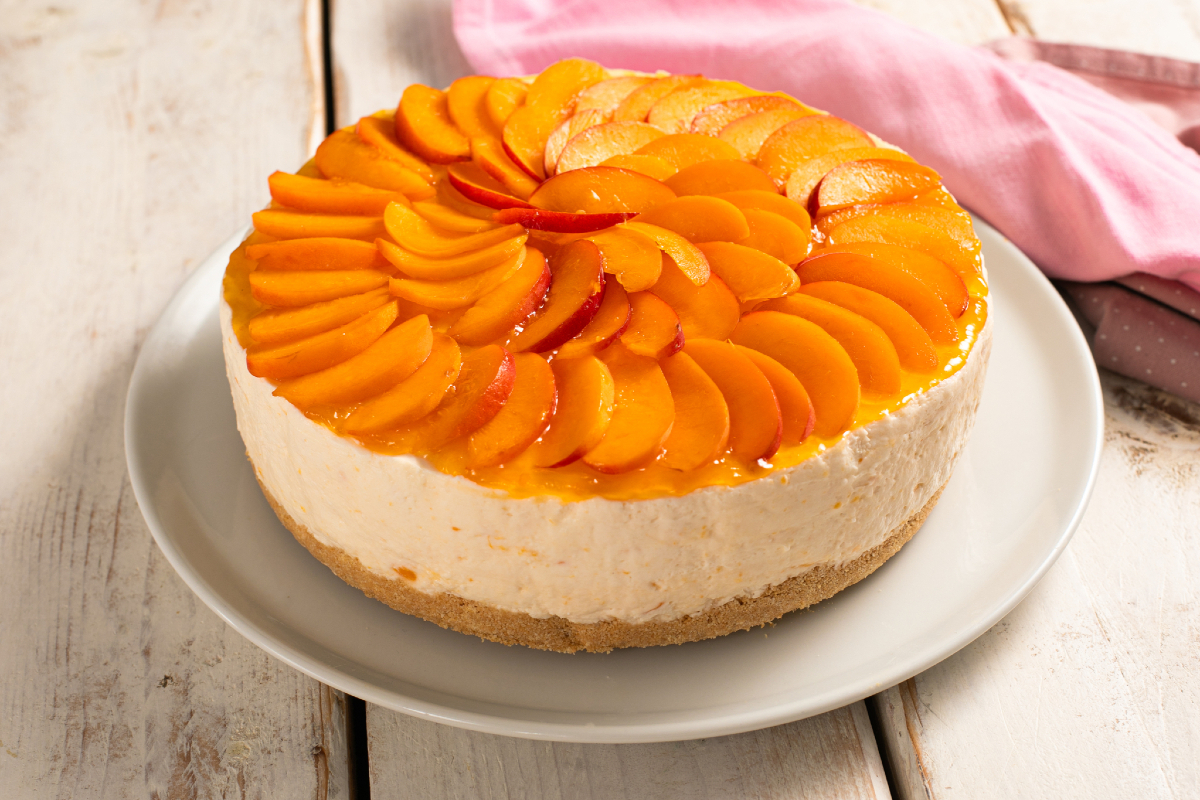 Cheesecake aux abricots sans lactose