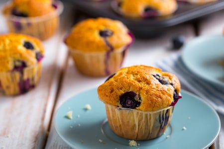 Muffins aux myrtilles
