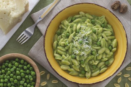 Gnocchetti avec crème de petits pois