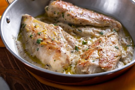 Poitrines de poulet à la moutarde